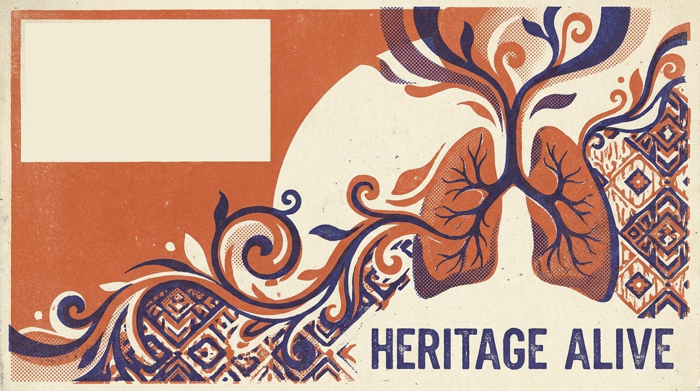 Motif seni tradisional Nusantara dengan unsur alam dan budaya.