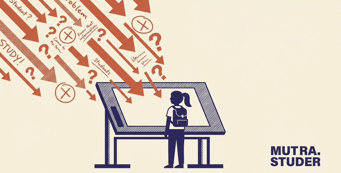 Student figure behind drawing board 202606070158