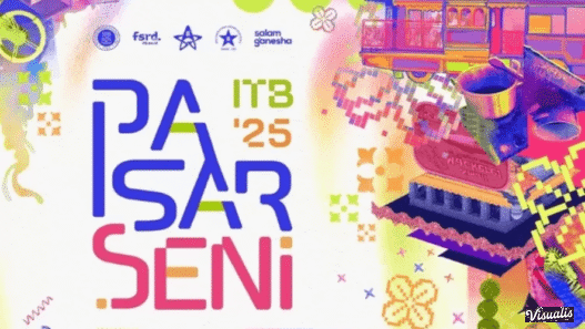 "Branding Visual Pasar Seni ITB 2025 dengan estetika Y2K Acid Graphics"